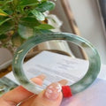 Natural Jadeite Bangle | 55.1mm | Width 10.9mm | #C551109000386