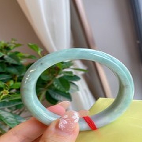 Natural Jadeite Bangle | 55.1mm | Width 12.6mm | #C551126000534