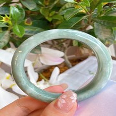 Natural Jadeite Bangle | 55.1mm | Width 14.2mm | #C551142000006