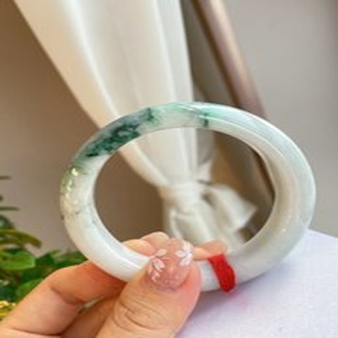 Natural Jadeite Bangle | 55.1mm | Width 14.4mm | #C551144000327