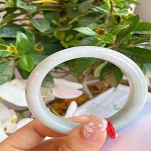 Natural Jadeite Bangle | 55.2mm | Width 14.5mm | #C552145000501