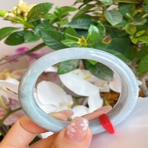 Natural Jadeite Bangle | 55.2mm | Width 14.6mm | #C552146000406