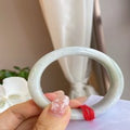 Natural Jadeite Bangle | 55.3mm | Width 16.2mm | #C553162000110