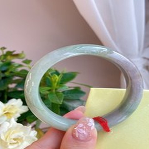 Natural Jadeite Bangle | 55.5mm | Width 13mm | #C555130000542