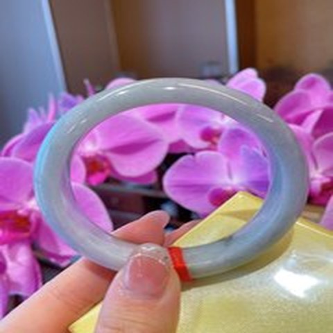 Natural Jadeite Bangle | 55.7mm | Width 14.3mm | #C557143000170