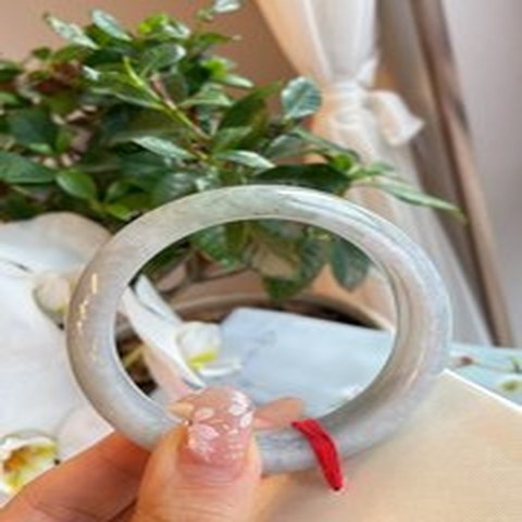 Natural Jadeite Bangle | 55.7mm | Width 14.3mm | #C557143000303