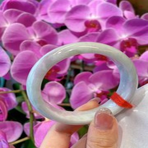 Natural Jadeite Bangle | 55.7mm | Width 15.4mm | #C557154000090