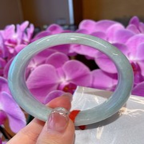Natural Jadeite Bangle | 55.7mm | Width 16.6mm | #C557166000157