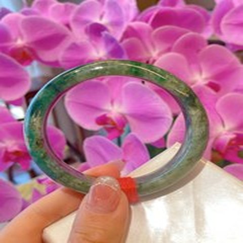 Natural Jadeite Bangle | 55.9mm | Width 13.7mm | #C559137000318