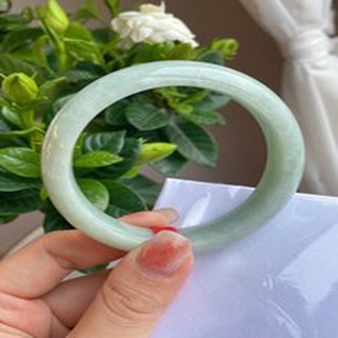Natural Jadeite Bangle | 56.1mm | Width 14.4mm | #C561144000023