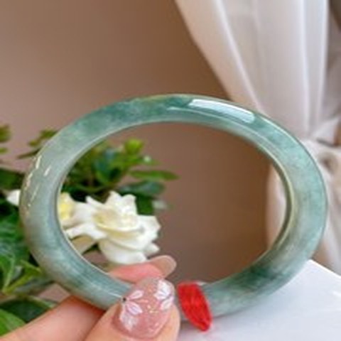 Natural Jadeite Bangle | 56.2mm | Width 11.6mm | #C562116000154