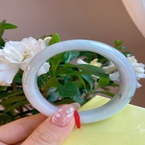 Natural Jadeite Bangle | 56.3mm | Width 15.9mm | #C563159000599