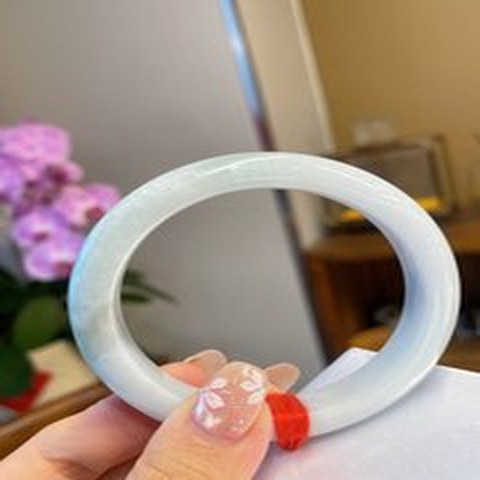 Natural Jadeite Bangle | 56.7mm | Width 12.7mm | #C567127000121