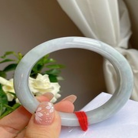 Natural Jadeite Bangle | 57mm | Width 12.7mm | #C570127000309