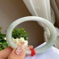 Natural Jadeite Bangle | 57.1mm | Width 13.6mm | #C571136000255