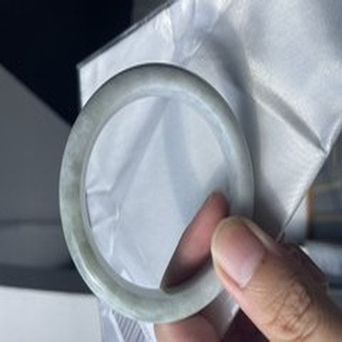 Natural Jadeite Bangle | 57.2mm | Width 12.3mm | #C572123000215