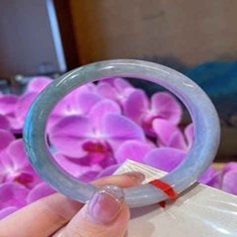 Natural Jadeite Bangle | 57.3mm | Width 13.7mm | #C573137000339