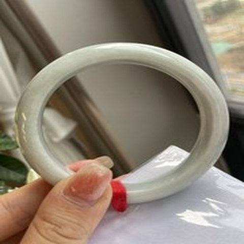 Natural Jadeite Bangle | 57.3mm | Width 14.8mm | #C573148000330
