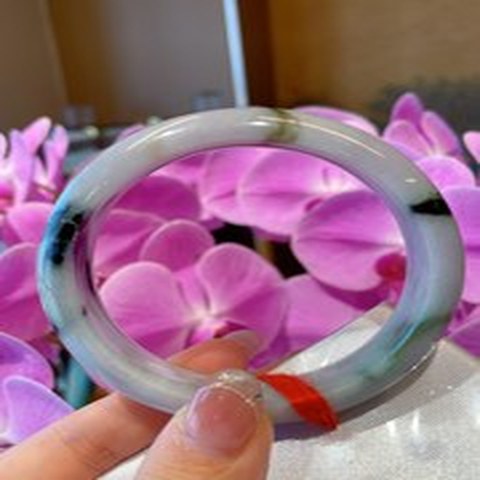 Natural Jadeite Bangle | 57.3mm | Width 15.6mm | #C573156000488