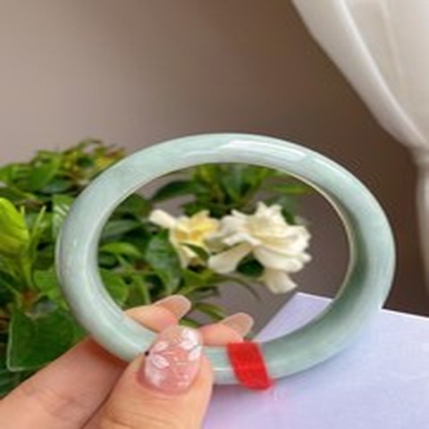 Natural Jadeite Bangle | 57.4mm | Width 14.8mm | #C574148000332
