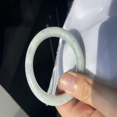 Natural Jadeite Bangle | 57.5mm | Width 12.3mm | #C575123000686