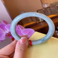 Natural Jadeite Bangle | 57.5mm | Width 13.6mm | #C575136000169