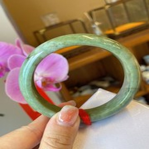 Natural Jadeite Bangle | 57.5mm | Width 14.1mm | #C575141000079
