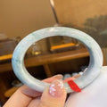 Natural Jadeite Bangle | 57.7mm | Width 13.9mm | #C577139000094
