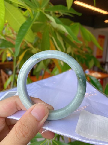 Natural Jadeite Bangle | 58mm | Width 12.5mm | #C580125000001