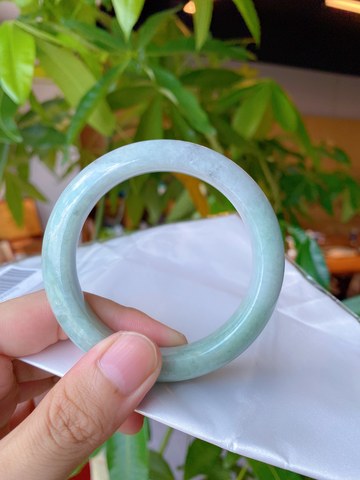 Natural Jadeite Bangle | 58.2mm | Width 13.8mm | #C582138000370
