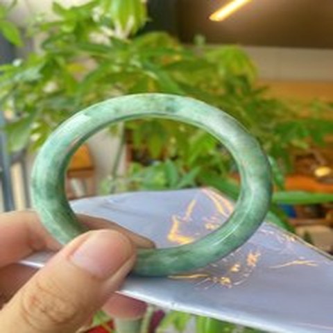 Natural Jadeite Bangle | 58.2mm | Width 15.7mm | #C582157000458