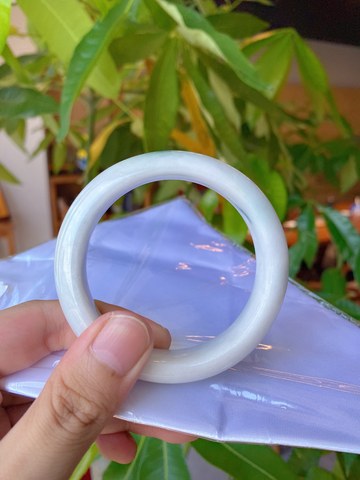 Natural Jadeite Bangle | 58.2mm | Width 16.3mm | #C582163000015