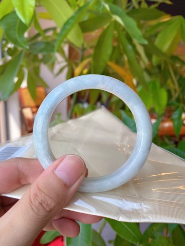 Natural Jadeite Bangle | 58.3mm | Width 12.4mm | #C583124000326