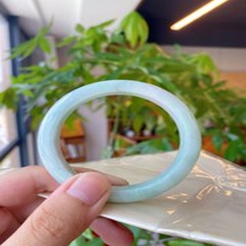 Natural Jadeite Bangle | 58.3mm | Width 13.6mm | #C583136000047