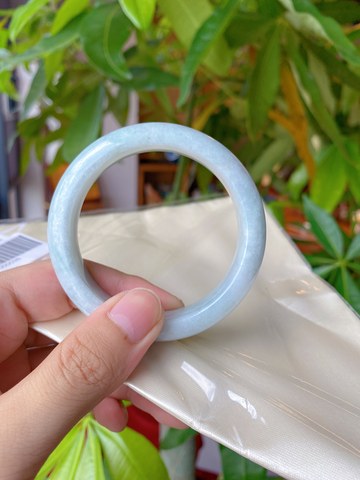 Natural Jadeite Bangle | 58.3mm | Width 14.8mm | #C583148000038