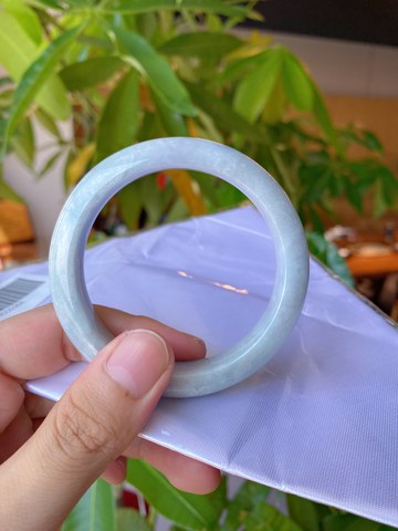 Natural Jadeite Bangle | 58.4mm | Width 13.4mm | #C584134000358