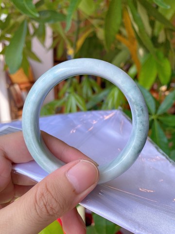 Natural Jadeite Bangle | 58.4mm | Width 13.6mm | #C584136000108