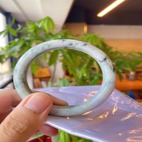 Natural Jadeite Bangle | 58.5mm | Width 13.8mm | #C585138000080
