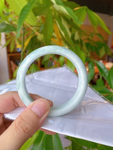 Natural Jadeite Bangle | 58.5mm | Width 14.3mm | #C585143000317