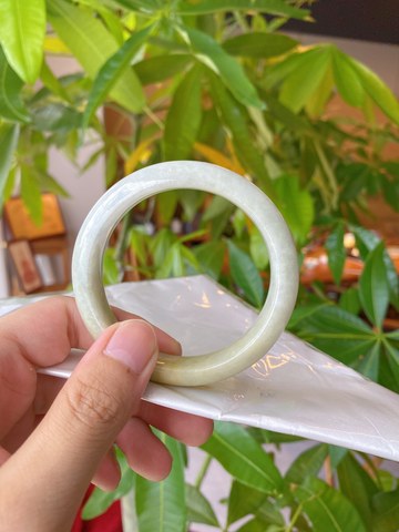 Natural Jadeite Bangle | 58.5mm | Width 14.5mm | #C585145000240