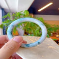 Natural Jadeite Bangle | 58.6mm | Width 13.6mm | #C586136000342