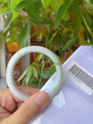 Natural Jadeite Bangle | 58.7mm | Width 12.9mm | #C587129000063