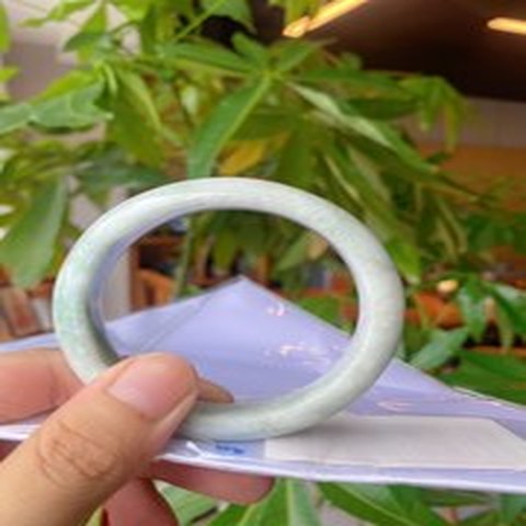 Natural Jadeite Bangle | 58.8mm | Width 14.5mm | #C588145000010