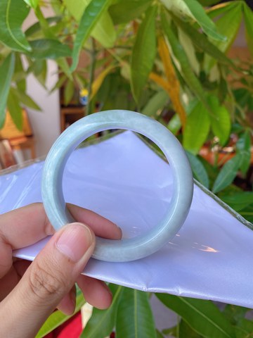 Natural Jadeite Bangle | 58.9mm | Width 14.6mm | #C589146000062