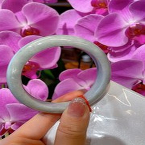 Natural Jadeite Bangle | 54.7mm | Width 13.7mm | #L547137000080