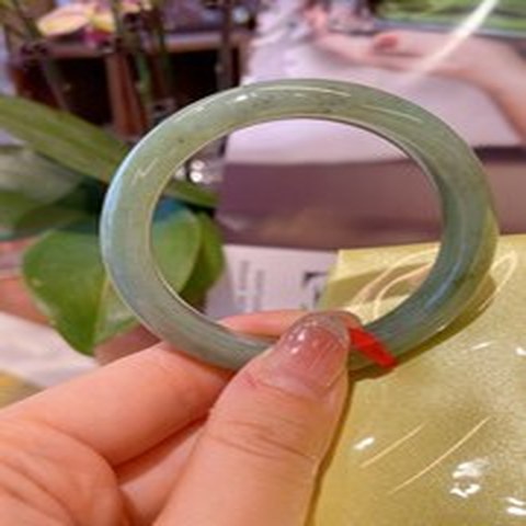 Natural Jadeite Bangle | 50.2mm | Width 10.9mm | #V502109000875