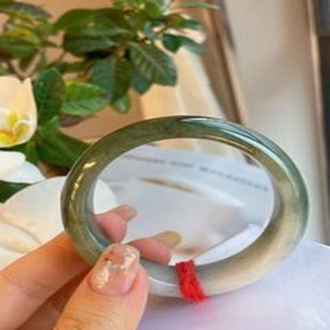 Natural Jadeite Bangle | 52.6mm | Width 16.5mm | #V526165000286
