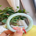 Natural Jadeite Bangle | 52.8mm | Width 11.6mm | #V528116000530