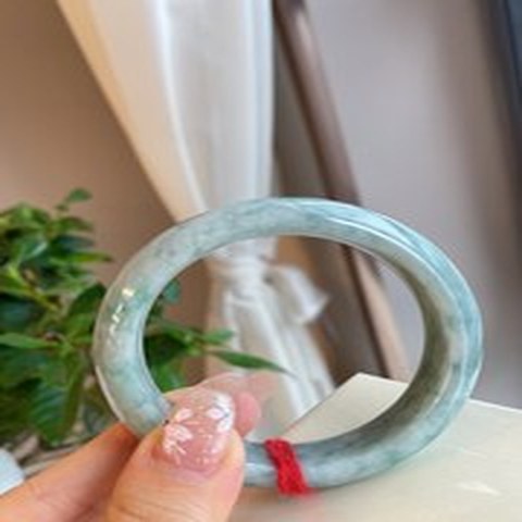 Natural Jadeite Bangle | 54.3mm | Width 16mm | #V543160000342