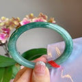 Natural Jadeite Bangle | 54.4mm | Width 12.5mm | #V544125000976